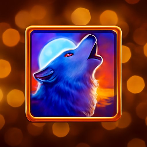 CV444 Wolf Gold Wild Scene